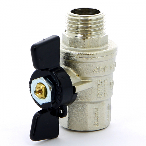 Кран шаровой НВ OREGON бабочка BUGATTI 1/2