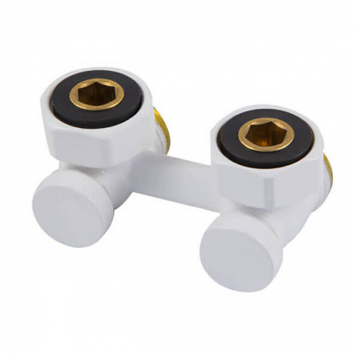 Узел подключения Schlosser угловой G 3/4 x 3/4 D=50 MM , белый (600700023)