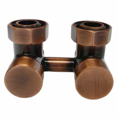 Узел подключения Schlosser, угловой G 3/4 x М22x1,5 D=50 MM, античная медь (601000009)