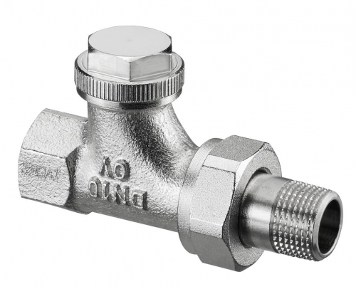 1090462 Вентиль на обратную подводку Oventrop Combi 3 Ду15, 1/2", PN10, прямой