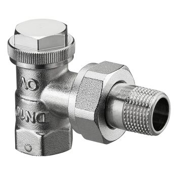 1090362 Вентиль на обратную подводку Oventrop Combi 3 Ду15, 1/2", PN10, угловой