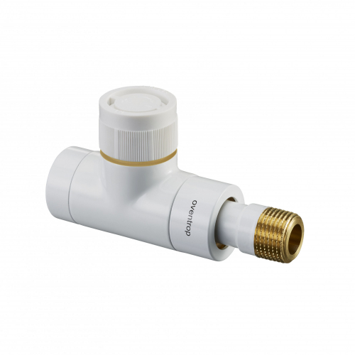 1163162 Oventrop Термостатический вентиль "E" Ду15, 1/2", PN10, прямой, белый