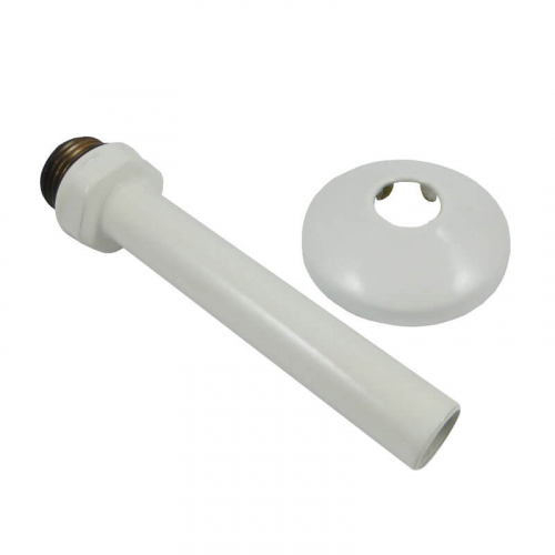 Соединительная трубка с розеткой 15*1-G1/2,длина 110 мм,розетка d-50мм, Белая (603000067.06)