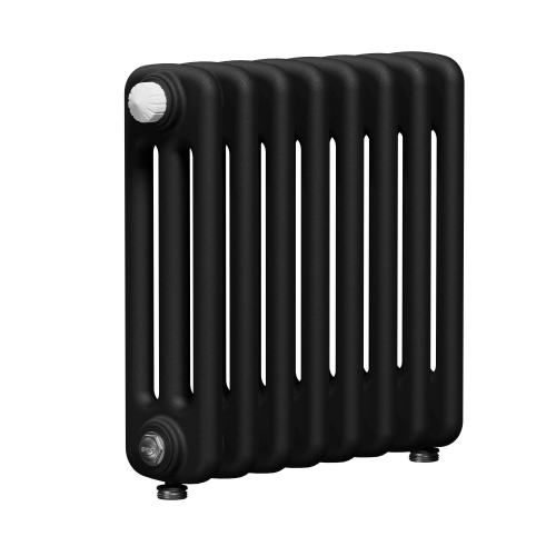 Радиатор 3-х трубчатый RIFAR TUBOG VENTIL 3037-49 сек. подключение нижнее разностороннее с термоклапаном (DV2), цвет:  черный AN - Антрацит (матовый)