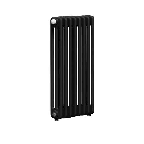 Радиатор 3-х трубчатый RIFAR TUBOG VENTIL 3087-50 сек. подключение нижнее разностороннее с термоклапаном (DV2), цвет:  черный AN - Антрацит (матовый)