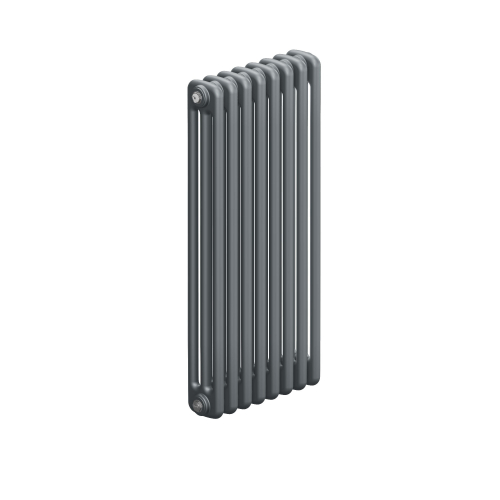 Радиатор 3-х трубчатый RIFAR TUBOG 3072-12 сек. подключение боковое универсальное (B1-В4), цвет:  серый TI - Титан (матовый)