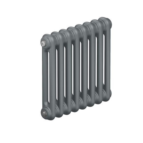 Радиатор 2-х трубчатый RIFAR TUBOG 2047-46 сек. подключение боковое универсальное (B1-В4), цвет:  серый TI - Титан (матовый)