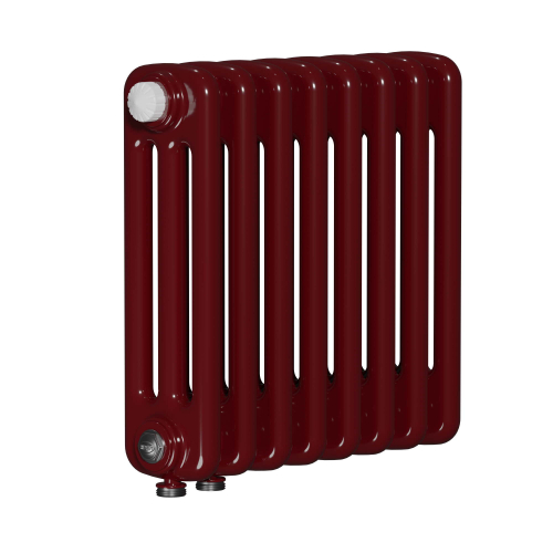 Радиатор 3-х трубчатый RIFAR TUBOG VENTIL 3057-31 сек. подключение нижнее одностороннее с термоклапаном (DV1), цвет:  красно-коричневый BO — Бордо