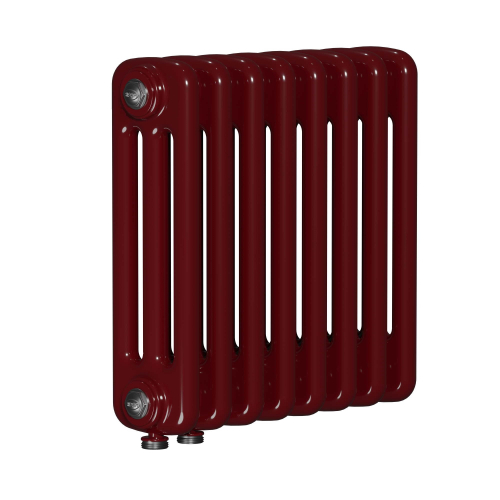 Радиатор 3-х трубчатый RIFAR TUBOG 3057-31 сек. подключение нижнее одностороннее (D1), цвет:  красно-коричневый BO — Бордо