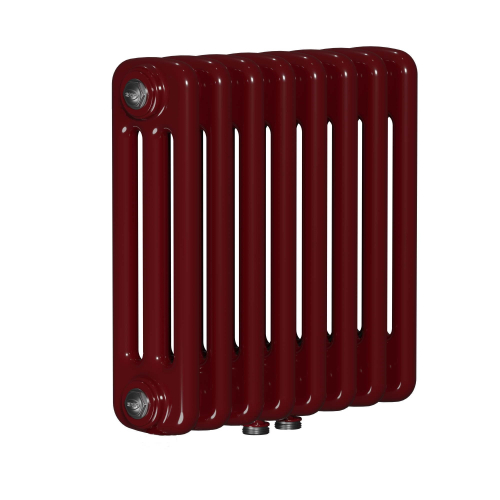 Радиатор 3-х трубчатый RIFAR TUBOG 3037-1 сек. подключение нижнее центральное (D3), цвет:  красно-коричневый BO — Бордо