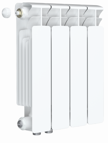 Биметаллический радиатор RIFAR BASE VENTIL B350-11 сек. подключение нижнее правое (нпп), цвет:  белый (глянцевый)