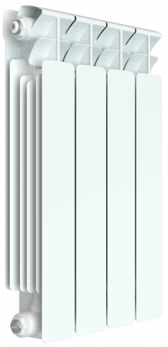 Биметаллический радиатор RIFAR BASE B500-11 сек. подключение боковое, цвет:  белый (глянцевый)