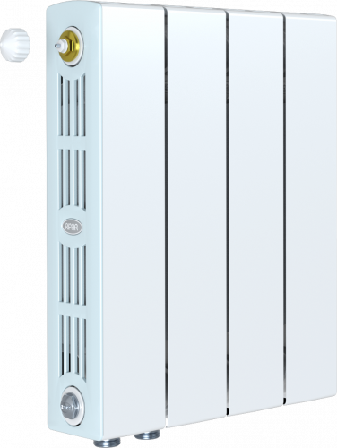 Биметаллический радиатор RIFAR SUPReMO VENTIL RSV350-4 сек. подключение нижнее правое (нпп), цвет:  белый (глянцевый)