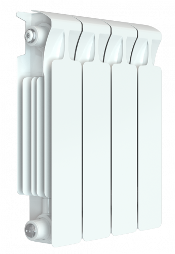 Биметаллический радиатор RIFAR MONOLIT RM350-1 сек. подключение боковое, цвет:  белый (глянцевый)