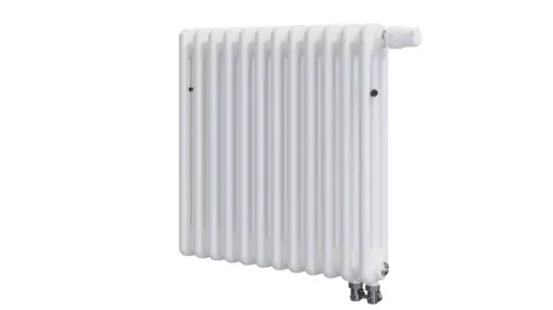 Радиатор 3-х трубчатый RIFAR TUBOG VENTIL 3057-12 сек. подключение нижнее одностороннее с термоклапаном (DV1), цвет:  белый (глянцевый)