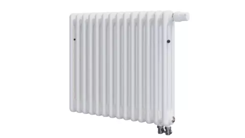 Радиатор 3-х трубчатый RIFAR TUBOG VENTIL 3057-14 сек. подключение нижнее одностороннее с термоклапаном (DV1), цвет:  белый (глянцевый)