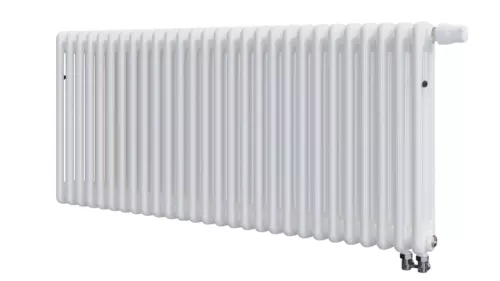 Радиатор 3-х трубчатый RIFAR TUBOG VENTIL 3057-28 сек. подключение нижнее одностороннее с термоклапаном (DV1), цвет:  белый (глянцевый)