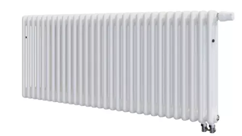 Радиатор 3-х трубчатый RIFAR TUBOG VENTIL 3057-30 сек. подключение нижнее одностороннее с термоклапаном (DV1), цвет:  белый (глянцевый)