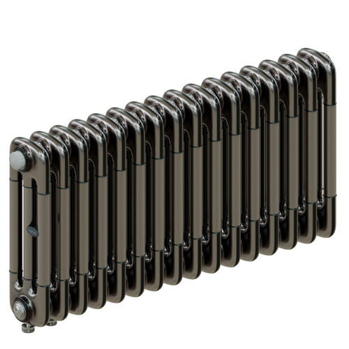 Радиатор 3-х трубчатый RIFAR TUBOG VENTIL 3037-16 сек. подключение нижнее одностороннее с термоклапаном (DV1), цвет: технолак TL