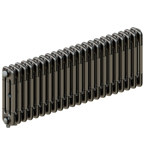 Радиатор 3-х трубчатый RIFAR TUBOG VENTIL 3037-22 сек. подключение нижнее одностороннее с термоклапаном (DV1), цвет: технолак TL