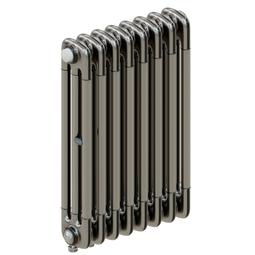 Радиатор 3-х трубчатый RIFAR TUBOG VENTIL 3057-8 сек. подключение нижнее одностороннее с термоклапаном (DV1), цвет: технолак TL