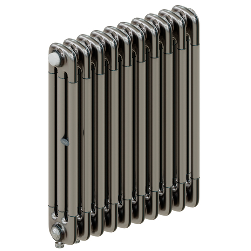 Радиатор 3-х трубчатый RIFAR TUBOG VENTIL 3057-10 сек. подключение нижнее одностороннее с термоклапаном (DV1), цвет: технолак TL