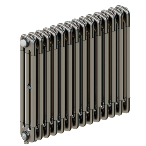 Радиатор 3-х трубчатый RIFAR TUBOG VENTIL 3057-14 сек. подключение нижнее одностороннее с термоклапаном (DV1), цвет:  технолак TL