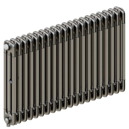 Радиатор 3-х трубчатый RIFAR TUBOG VENTIL 3057-20 сек. подключение нижнее одностороннее с термоклапаном (DV1), цвет: технолак TL