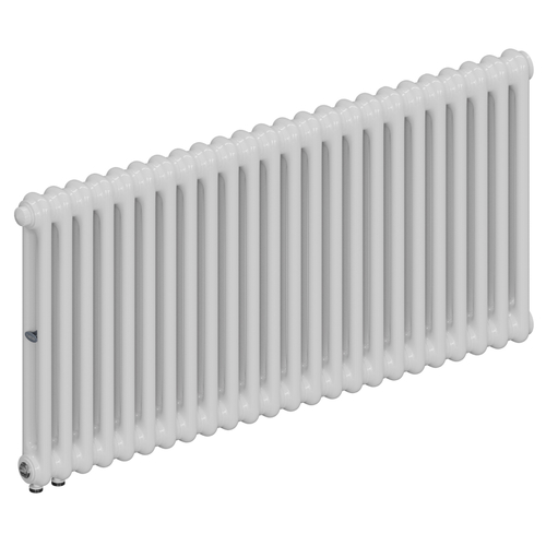 Радиатор 2-х трубчатый RIFAR TUBOG VENTIL 2057-24 сек. подключение нижнее одностороннее с термоклапаном (DV1), цвет:  белый (глянцевый)
