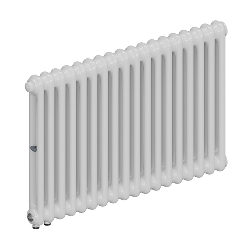 Радиатор 2-х трубчатый RIFAR TUBOG VENTIL 2057-18 сек. подключение нижнее одностороннее с термоклапаном (DV1), цвет:  белый (глянцевый)