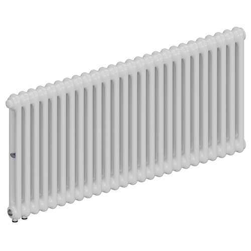 Радиатор 2-х трубчатый RIFAR TUBOG VENTIL 2057-26 сек. подключение нижнее одностороннее с термоклапаном (DV1), цвет:  белый (глянцевый)