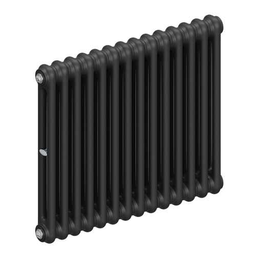 Радиатор 2-х трубчатый RIFAR TUBOG 2057-14 сек. подключение боковое универсальное (B1-В4), цвет:  черный AN - Антрацит (матовый)