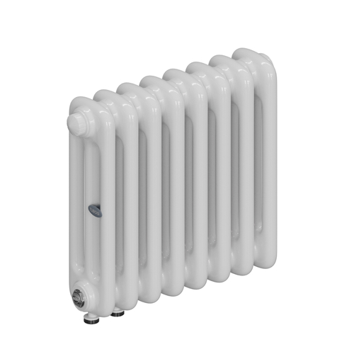 Радиатор 3-х трубчатый RIFAR TUBOG VENTIL 3037-8 сек. подключение нижнее одностороннее с термоклапаном (DV1), цвет:  белый (глянцевый)