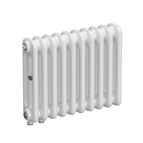 Радиатор 3-х трубчатый RIFAR TUBOG VENTIL 3037-10 сек. подключение нижнее одностороннее с термоклапаном (DV1), цвет:  белый (глянцевый)