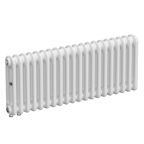 Радиатор 3-х трубчатый RIFAR TUBOG VENTIL 3037-20 сек. подключение нижнее одностороннее с термоклапаном (DV1), цвет:  белый (глянцевый)
