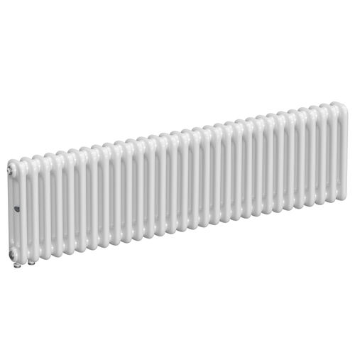 Радиатор 3-х трубчатый RIFAR TUBOG VENTIL 3037-30 сек. подключение нижнее одностороннее с термоклапаном (DV1), цвет:  белый (глянцевый)