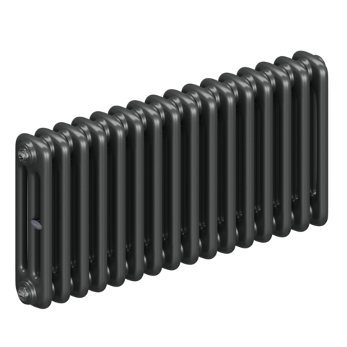 Радиатор 3-х трубчатый RIFAR TUBOG 3037-16 сек. подключение боковое универсальное (B1-В4), цвет:  серый TI - Титан (матовый)