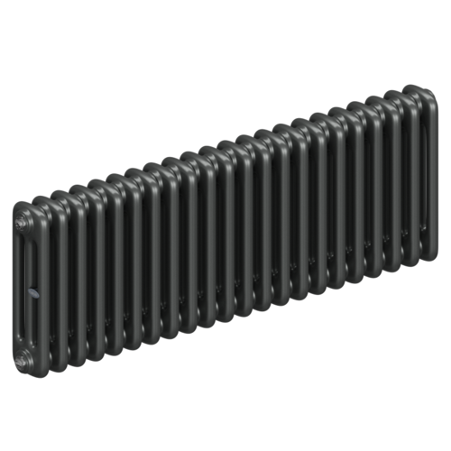 Радиатор 3-х трубчатый RIFAR TUBOG 3037-22 сек. подключение боковое универсальное (B1-В4), цвет:  серый TI - Титан (матовый)