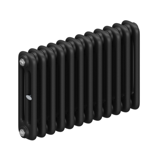 Радиатор 3-х трубчатый RIFAR TUBOG 3037-12 сек. подключение боковое универсальное (B1-В4), цвет:  черный AN - Антрацит (матовый)