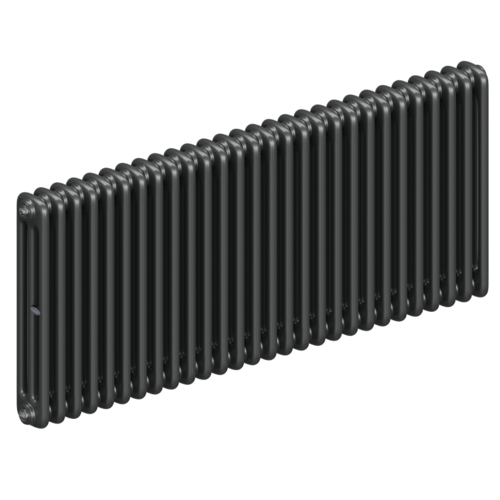 Радиатор 3-х трубчатый RIFAR TUBOG 3057-28 сек. подключение боковое универсальное (B1-В4), цвет:  серый TI - Титан (матовый)