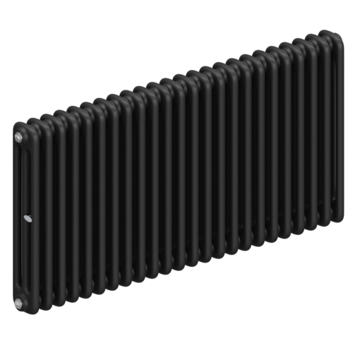 Радиатор 3-х трубчатый RIFAR TUBOG 3057-24 сек. подключение боковое универсальное (B1-В4), цвет:  черный AN - Антрацит (матовый)