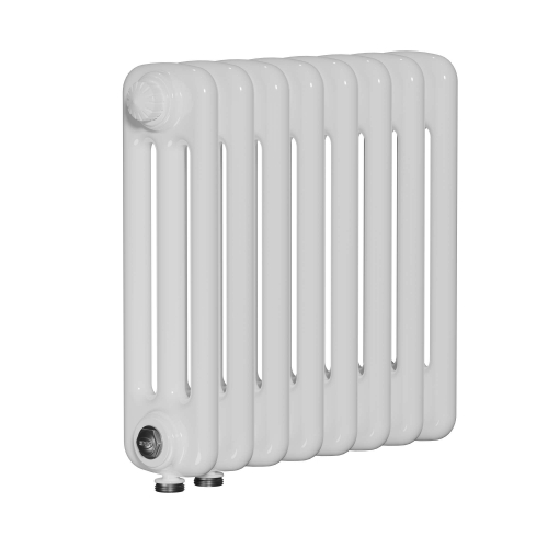 Радиатор 3-х трубчатый RIFAR TUBOG VENTIL 3057-31 сек. подключение нижнее одностороннее с термоклапаном (DV1), цвет:  белый (глянцевый)