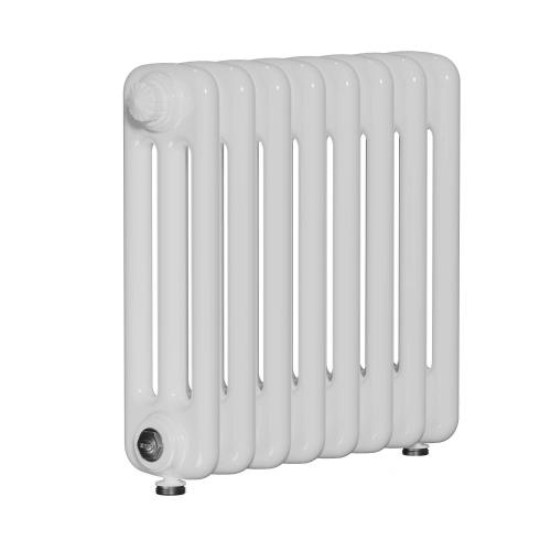 Радиатор 3-х трубчатый RIFAR TUBOG VENTIL 3037-49 сек. подключение нижнее разностороннее с термоклапаном (DV2), цвет:  белый (глянцевый)